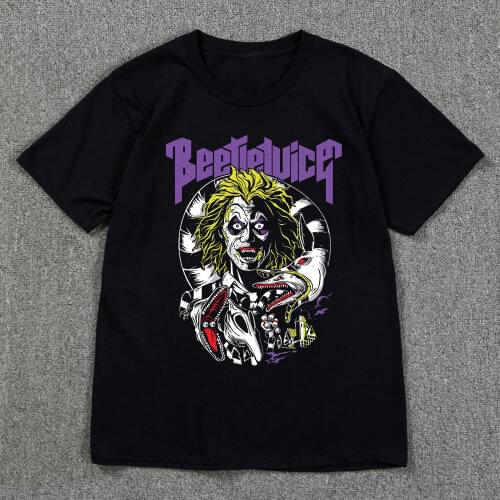 Beetlejuice Never Trust The Living Classic Cult Film Movie 1980S Short Sleeve Men T Shirts