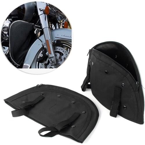 Motorcycle Soft Lowers Chaps Leg Warmer Bag Engine Bar For '65-'17 FL Softail models w/ Engine Guard P/N 49004-90/ 49004-00A