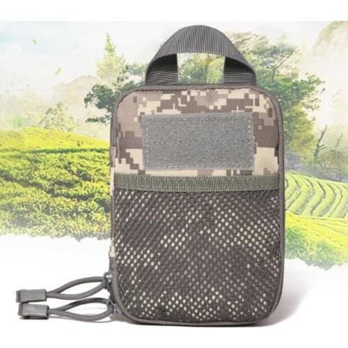 Outdoor Men Women Nylon Tactical Molle Bag Waist Bag Suspended Wear Resistant Package Travel Hiking Climbing Bags