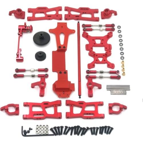 For WLtoys 1/14 144001 Remote Control Car Parts Swing Arm Steering Cup Pull Rod Gear Suspension Bracke