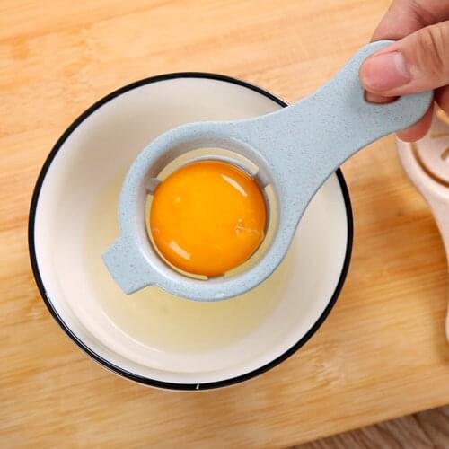 Egg Yolk White Separator Separates Sieve Kitchen Tool Baking Accessory Mini Egg Yolk White Separator With Silicone Holder Cocina