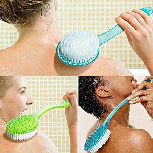 Bath Brush Long Handle Soft Hair Bath Brush Scrubber Skin Massage Brush Feet Rubbing Body Brush Back Exfoliation Brushes 1pc