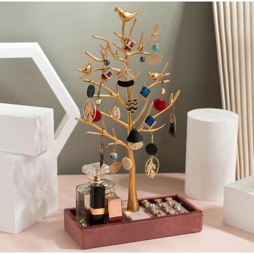 Jewelry Box Bird Tree Jewelry Stand Ring Stand Jewelry Storage Rack Earrings Necklace Holder Storage Box Stand Tower