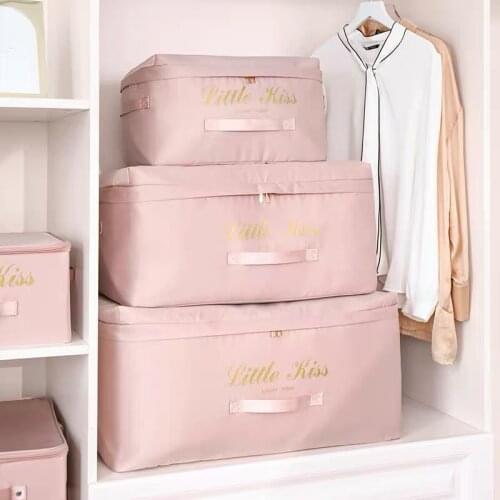 Clothes Quilt Storage Bag Large Capacity Foldable Clothing Organizer Rangement Couette Blanket Toy Storage Bag Closet Organizer
