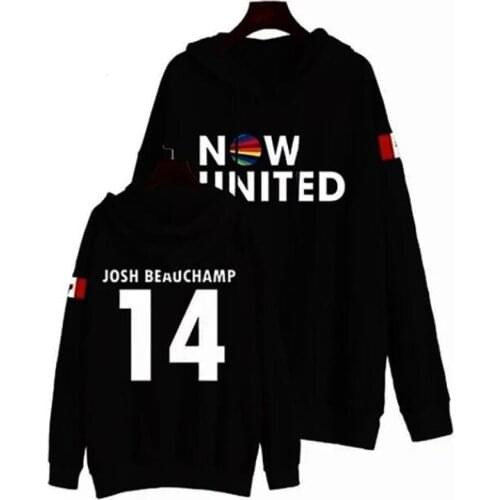 Now United Oversized Women/Men Hoodies Sweatshirts Canada Josh Beauchamp 14 Pullover Hooded Jacket Unisex Harajuku Tracksuit