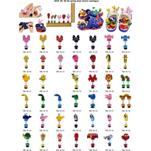 100pcs You Selected 3D Spring Shoe Ornaments Cartoon Animals Cars Bowknots Candy Sandal Accessories Boys Girls Favor Gift