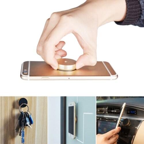 Universal Car Dashboard Aluminum Alloy Magnetic Plate Mount Mobile Phone Holder Stand