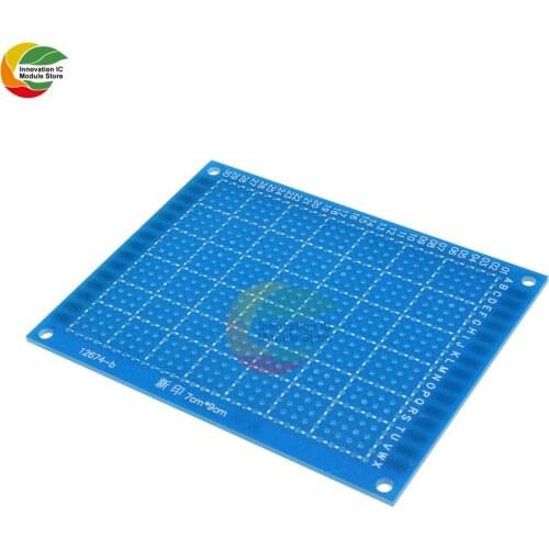 Ziqqucu Universal PCB Board 70x90 mm 2.54mm Hole Pitch Prototype Paper Printed Circuit Panel 7x9 cm Single Sided Board
