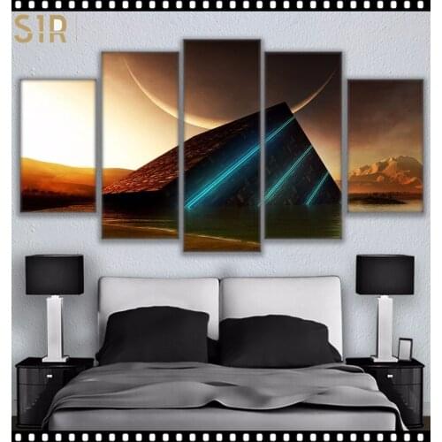 World Famous Architecture Beauty HD Five Wall Painting Decorative Painting Anime Posters Wall Decor Anime Decor Room Decor