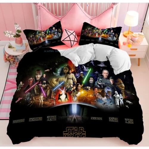 Star wars warrior chidren bedding set king queen double full twin single size bed linen set