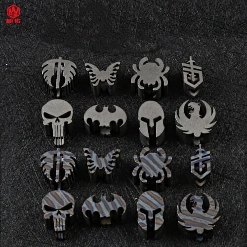 1PCS Titanium Alloy Opening Keychain EDC Paracord Knife Bead DIY Braided Bracelet Pendant Zipper Puller Accessories