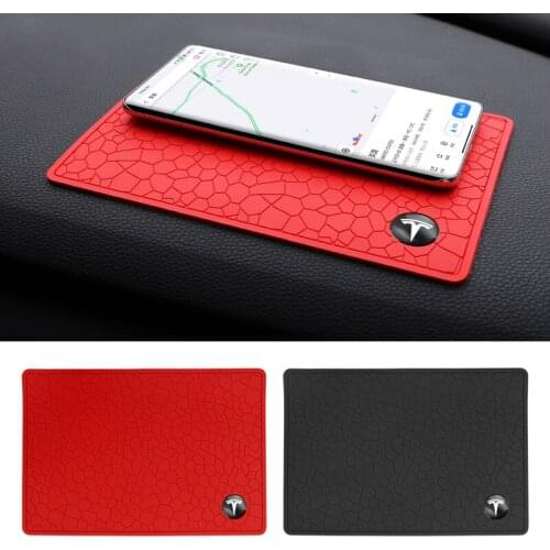 1Pcs Silicone Car Styling Anti-Slip Mat Dashboard For Tesla Model 3 Model X Model S Model Y Heat Resistant Interior Accessories