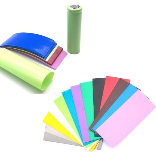 20Pcs 21700 Battery PVC Skin Sticker Shrinkable Wrap Cover Sleeve Heat Shrink Re-wrapping for Batteries Wrapper