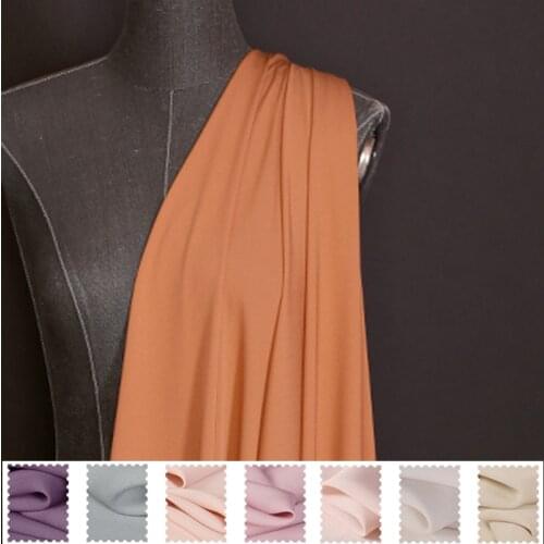 6Colors! 102CM 19MM Solid Color Silk Fabric for Summer Dress Blouse Skirt Shirt Pants E1423