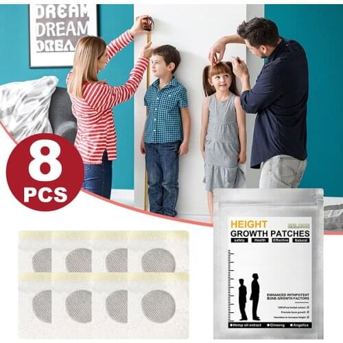 8PCS Height Increase Foot Patch Conditioning Body Grow Taller Plaster Promote Bone Growth Feet Sticker Promote Care