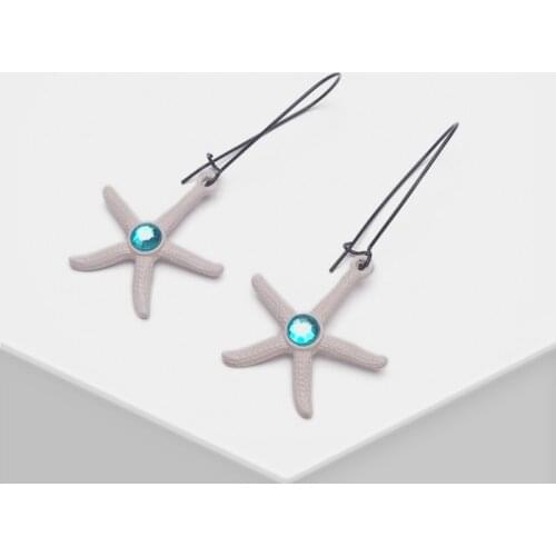 Amorita boutique White starfish drop earrings