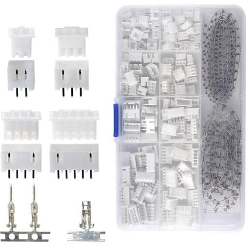 Hot Sale 560Piece 2.54mm JST-XHP 2/3/4/5 Pin Housing with 2.54mm JST XH Male/Female Pin Header Dupont Wire Connector Kit