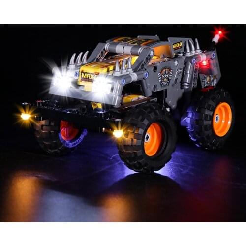 LED lighting kit For 42119 Monster Jam Max-D building block set accessories(Only LED lighing set, No building blocks)