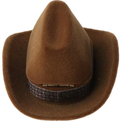 Creative Cowboy Hat Shape Rings Box Jewellery Display Storage Case