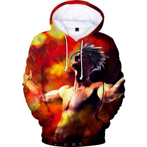 Hot Sale Cosplay Nanatsu no taizai Hoodies Mens Autumn winter sweatshirts Nanatsu no taizai sweatshirts Har Peculiar All-match