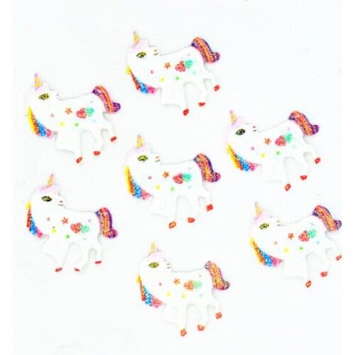 Cute 32mmX31mm Shiny Resin Flatback Unicorn|Resin Unicorn Miniatures|DIY Crafting Supplies|Hair Bow Center Miniatures