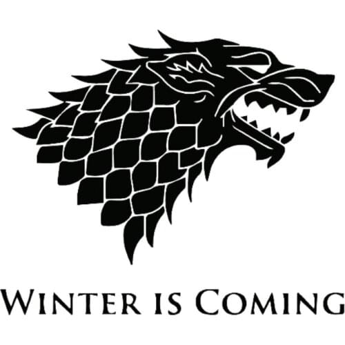 LLY-0191 Personality Car Stickers Got House Stark Modeling Decal PVC Art Body Window Decor Self-adhesive Waterproof Sticker