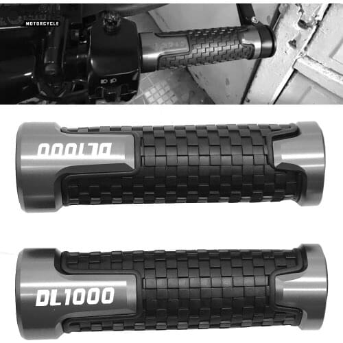 Non Slip Rubber Handle Bar Grips 22 mm Motorcycle HandleBar Grips Hand Grips For SUZUKI DL1000/V-STROM DL1000 V STROM 2002-2016