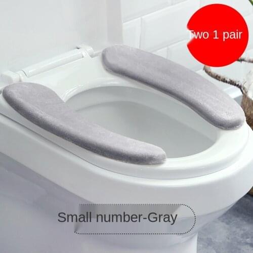 Toilet cushion ring paste-type household winter toilet universal cushion toilet cover thickened plush winter warm cushion