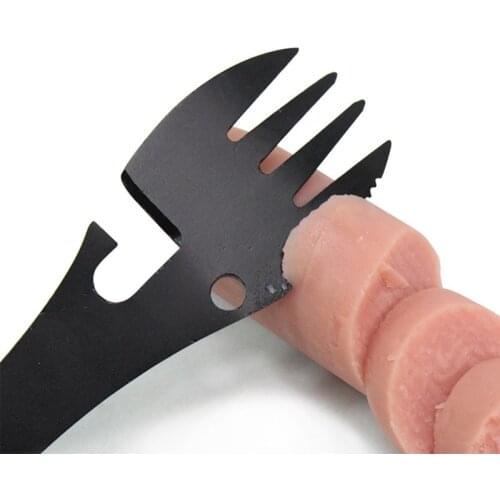 Tableware multitool bottle stainless steel cutlery flatware utensil fork can opener Spork Picnic multi tool spoon Portable camp