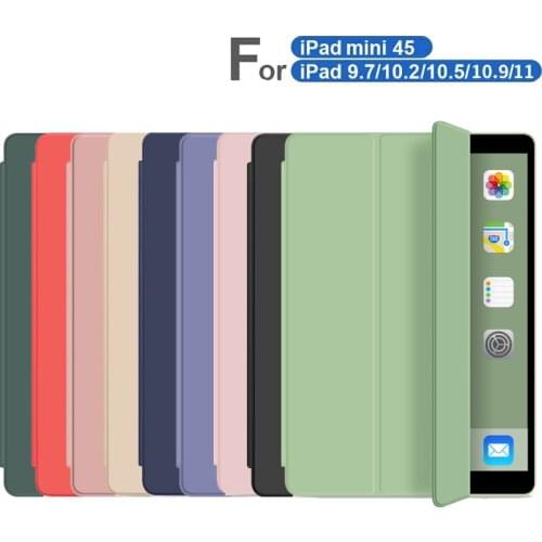 Foldable TPU Case for iPad Pro 11 10.5 Air 10.5 Cover for iPad 6th 7th 8th Generation Air 1 2 9.7 2020 Air 4 10.9 Smart Case