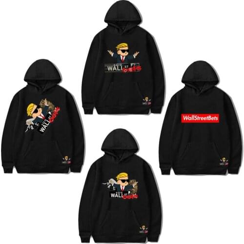 Gamestop Sudadera Hombre Hip Hop Oversized Hoodie Women WallStreetBets Hoodies Adults Sweatshirts Cloth Harajuku Teenager Hot