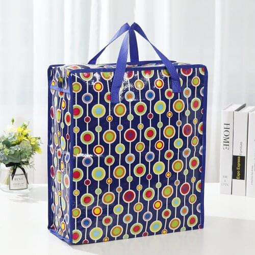 Waterproof Large Portable Storage Bag Clothes Quilt Bedding Pillow Repeatable Zipped Tote Pouch For Home