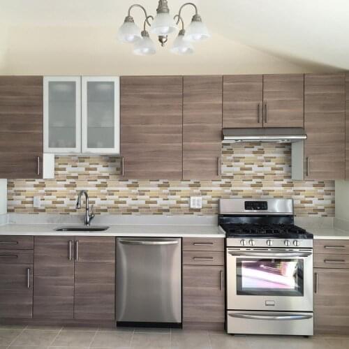 Waterproof Self-Adhesive ​Wall Stickers Kitchen Mosaic Tile Decal Kitchen 10 x 10 inch