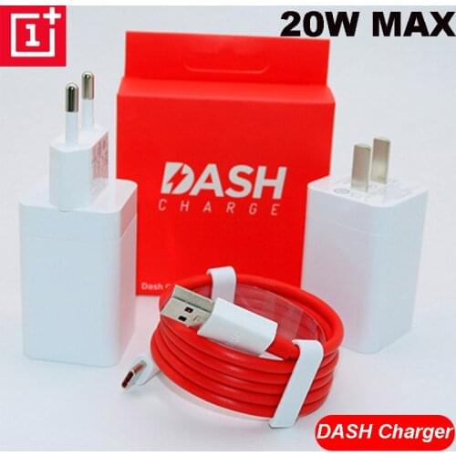 Oneplus Original Dash Charger 5V4A For One plus 6T 5/5T/3/3T 7 7pro Dash Charge Adapter 100cm Round Dash USB Charge Type C Cable