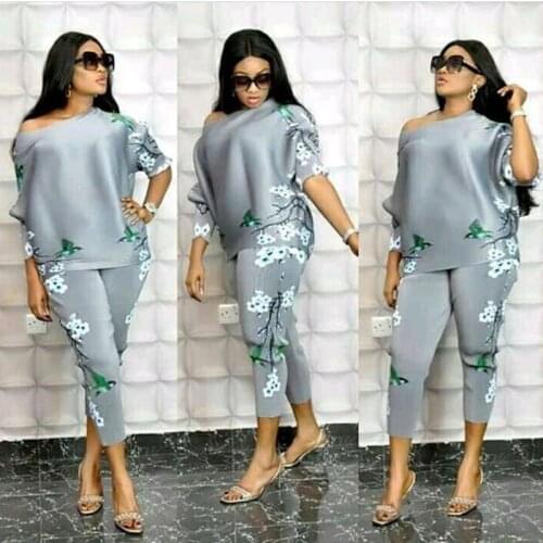 2 Piece Set Women Tracksuit 2021 Summer Clothes Floral Print Short Sleeve Top and Pants Suits 2XL Plus Size Womens Sets Outfits