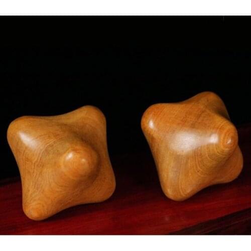 5pcs JTKENS handball health massage Six corner kick fitness wood ball hand massager playing for elder health care gift