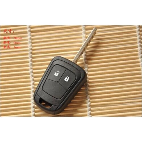 5PCS/lot For Chevrolet Aveo Remote Key Shell Case 2 Button With HU100 Uncut Blade Fob Key Cover