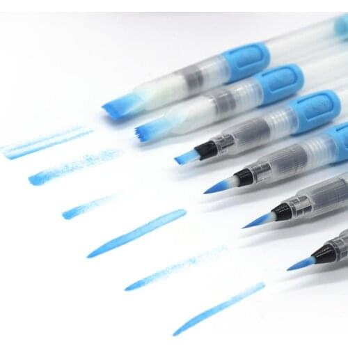 Bianyo 6Pcs Water Brush Pen for Beginner & Kids Watercolor Painting Painting Brushes Art Supplies