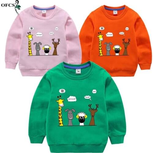 Childrens Sweatshirt Cotton Cartoon Christmas Hoodies For Girls Boys Tops Kids Sweatshirt Toddler Best Claus Clothes 2-12 Year