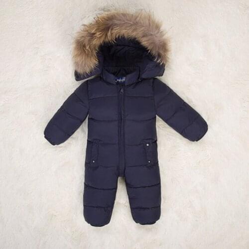 Childrens down Jumpsuit Baby climbing clothes thick