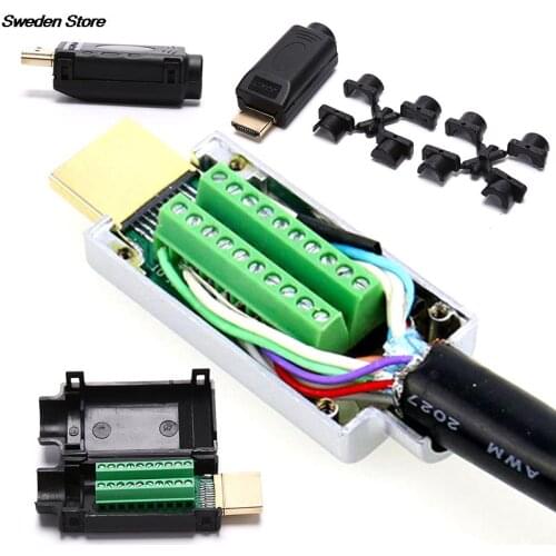 HDMI-compatible 2.0 Adapter Connector Breakout To 20P Terminal Board With Housing Shell