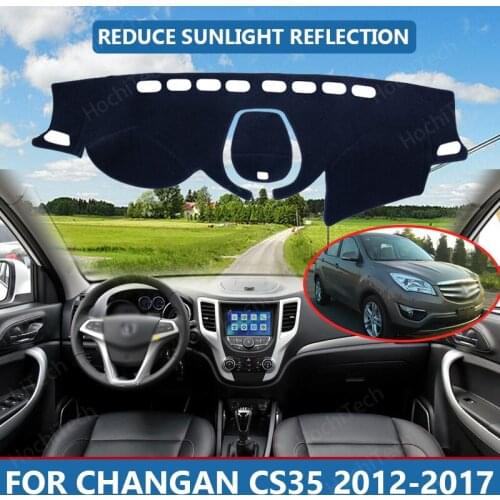 Right Hand Drive High Polyester Fiber Anti-UV Car Dashboard Cover Mat for Changan CS35 2012-2017 Cover