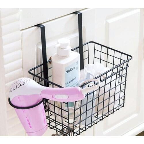 Creative Bathroom Hair Dryer Shelf Multi-Purpose Kitchen Racks Bathroom Rack Door Kitchen Cabinet Storage Rack 04125