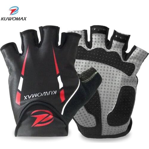 KUWOMAX MTB Cycling Gloves Half Finger Gel Men Womens Summer Bike Sports Silicone Anti-Slip Bicycle Gloves Accessories