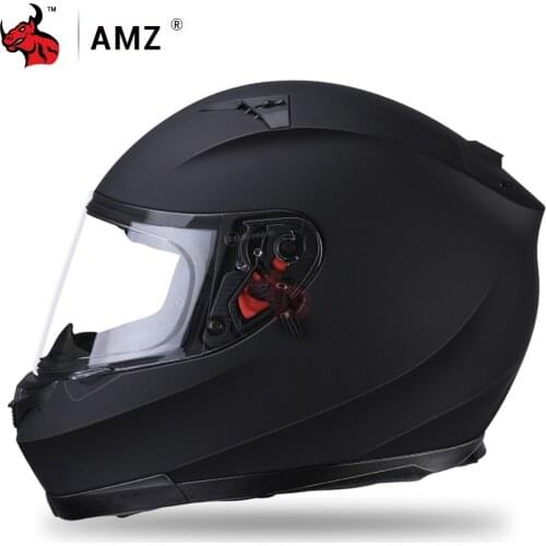 AMZ Motorcycle Helmet Racing Riding Motorbike Helmet Capacete De Moto Men Motocross Full Helmet DOT Certification Casco Moto