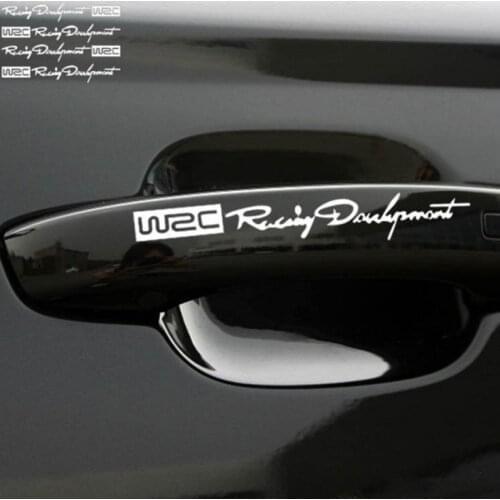 Door Handle Stickers And Decals Car styling For VW Volkswagen Golf 5 6 7 JETTA PASSAT B5 B6 B7 B8 MK4 MK5 MK6 Tiguan Beetle Polo