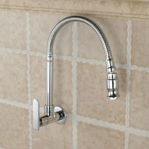 Bathroom wall mouted Faucet, 360 degree wall mounted brass basin faucet. fold expansion. basin sink tap.Washing machine faucet