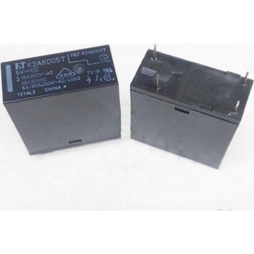 10pcs/lot New Relay K2AK005T 5VDC K2AK012T 12VDC K2AK024T 24VDC H2AL005T 5V H2AL012T 12V H2AL024T 24V 4PIN 16A