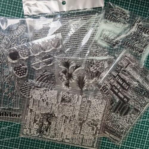 Clear Stamps Random Transparent Silicone Stamp Scrapbooking for DIY Card Making Decor Craft Supplies