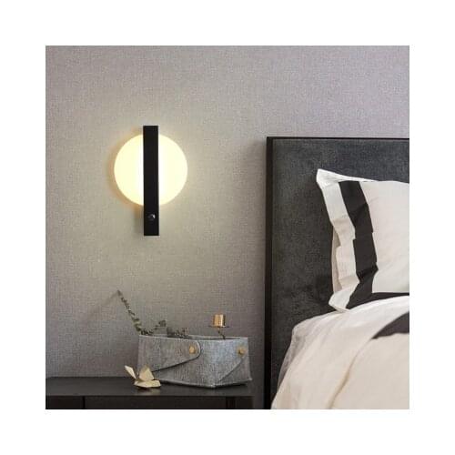 LED Wall Lamps Living Room Bedroom Bedside White Sconce Creative Circle Antlers Aisle Corridor Modern Indoor Lighting Fixture